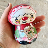 3.5” Red Bonnet Mrs. Claus