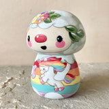 3.5” Cloud Bonnet Rainbow with Unicorn