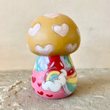 3.5” Ochre Bonnet Unicorn with Narwhals