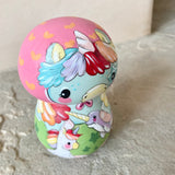 3.5” Pink Bonnet Unicorn with Narwhal