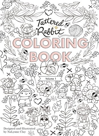 Vol.1 Digital Download 26-Page Coloring Book - Animal Friends—A5