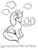 Vol.4 Digital Download 21-page Coloring Book—Unicorn Friends—8.5” x 11”