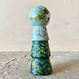 *Original* 4.5” Owl in a Tree with Wreath