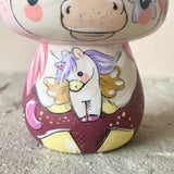 3.75” Blush Bonnet Unicorn