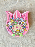 4.25" Flower Mama (Pink)