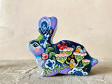 *Original* 4.5”l Night Bunny with Owl Rider