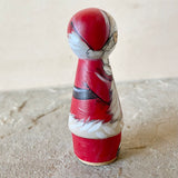 *Original* 3” Santa with Reindeer: Red