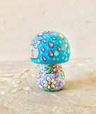 2.75” Mushroom Holding Baby (Blue)