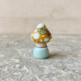 1.25” Tiny Pointy Mushroom: Ochre