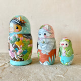 4.5” 3pc Nesting Dolls: High Desert Friends