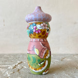 *Original* 4” Acorn Hat Cheetah with Coffee ☕️