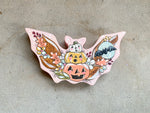 4.45”w Little Spooky Bat—Vintage Pink