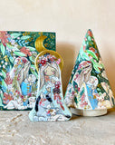 5” x 7” x 1.5” Original Painting on Birch: Nativity