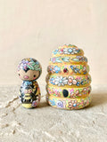 Set of 2: 2.5” Bee Mama and 3.5” Beehive Box