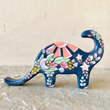 *Original* 5.5”w Dinosaur: Navy Brontosaurus