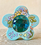 4.25" GEM Flower Mama (Blue)