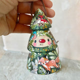 *Original* 4” Tree Ornament: Fox, Bunny, and Birds