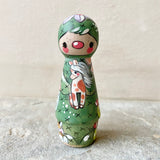 3.25” Cactus with Wild Pony: Paint Chestnut