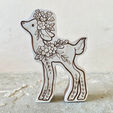 *Engraved* 4” Chunky Maple Doll: Fawn