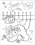 Vol.2 Digital Download 15-page Coloring Book—Spooky Friends—8.5” x 11”