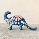 *Original* 5.5”w Dinosaur: Navy Brontosaurus
