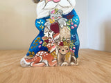 Reserved for Susan C: 5” Santa Claus with Celestial Friends