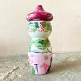 4” Snowman with Acorn Cap: Forest Red