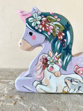 *Original* 5.5”w Unicorn: Blueberry