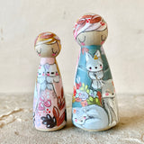 3” Animal Guardian: Pink Polar Bear Cubs