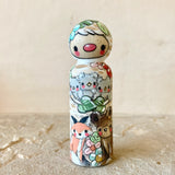 3.5” Birch Tree: Owlet Triplets & Friends