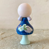 *Original* 2.75” Magnetic Clicques Doll: Unicorn With Cat + Kitten