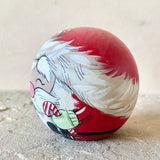 *Original* 3” Round Santa: Red