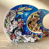 Set of Two: 4” Nativity Wild Moons Archival Printed on Maple
