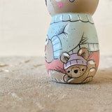 *Original* 4” Bear with Beehive Hat + Coffee