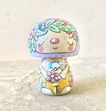 2.75” Mushroom Holding Owlet (Lavender)