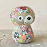 3.5” Tangerine Bonnet Bear with 3 Cubs