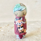 *Original* 2.25” Animal Guardian Boy: Fox