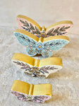 *Reproduction* 4pc Set of Butterflies 6”, 5”, 3.75”, 2.75”