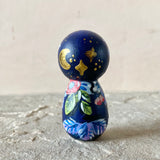 *Original* 4.5”l Night Bunny with Owl Rider