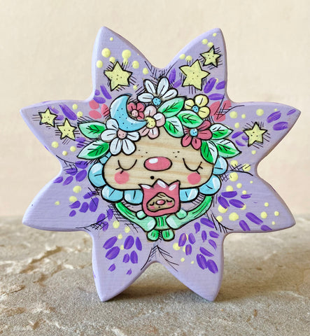 4.25" GEM Flower Mama (Lavender)