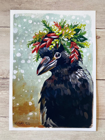 *Print* 5x7 Raven