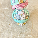 *Original* 2.75” Magnetic Clicques Doll: Unicorn With Owl + Owlet