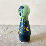 *Original* 3” Black Bear with Bluebird