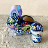 *Original* 4.5”l Night Bunny with Owl Rider