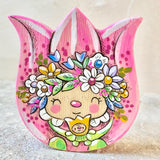4.25" Flower Mama (Pink)