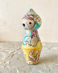 4” Moon Mama Bear wearing a Bonnet