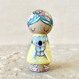 *Original* 2.25” Animal Guardian Girl: Koala