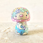 2.75” Mushroom Holding Moon (Pink)