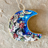 Set of Two–2.5” Ornaments: Wild Moon Archival Printed Holy Night Nativity