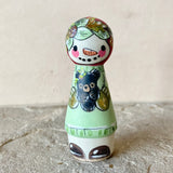 *Original* 3” Snowman with Bear Cub